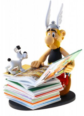 figurine-de-collection-asterix-pile-d-albums-2nde-edition
